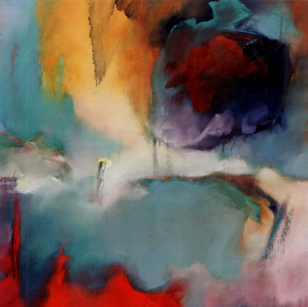 L'ENFANCE Huile sur Toile Avril 1992 140X140cm