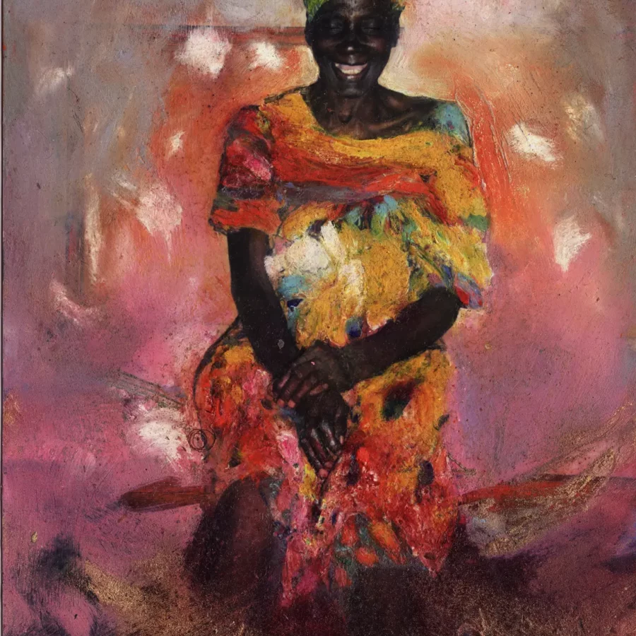 16 Edith à Brin 2005-2009 Pastel à lhuile sur photographie - 10x15 cm