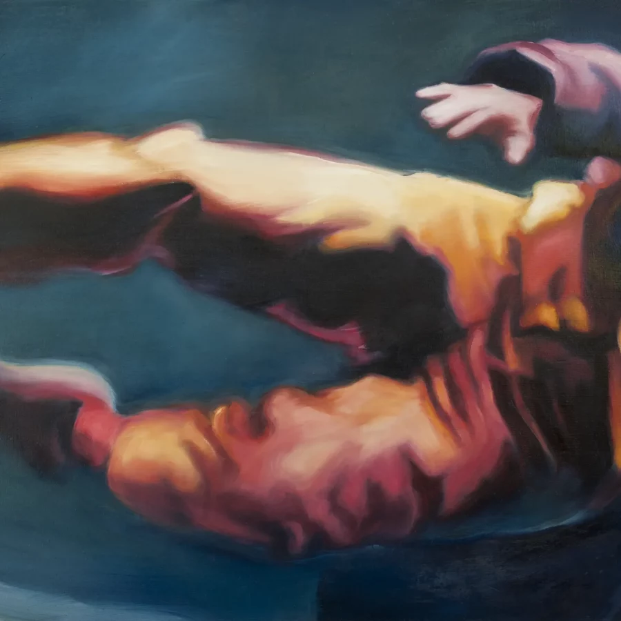 Corpus 5 - Apesanteur 2013 - Huile sur toile - 81x116 cm